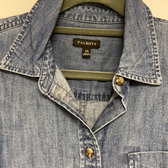 Talbots denim button up - Picture 2 of 2
